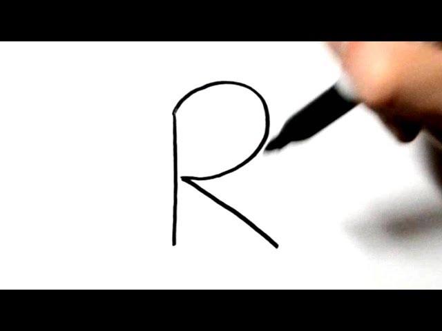 How to Turn Letter R into a Rabbit - LetterToons A-Z Animals