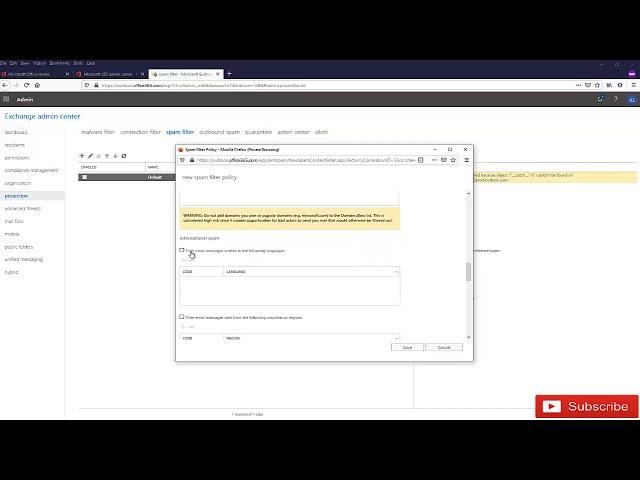 How to Block Domain and Email address in Microsoft 365 Exchange Admin Center | Block Domain in O365