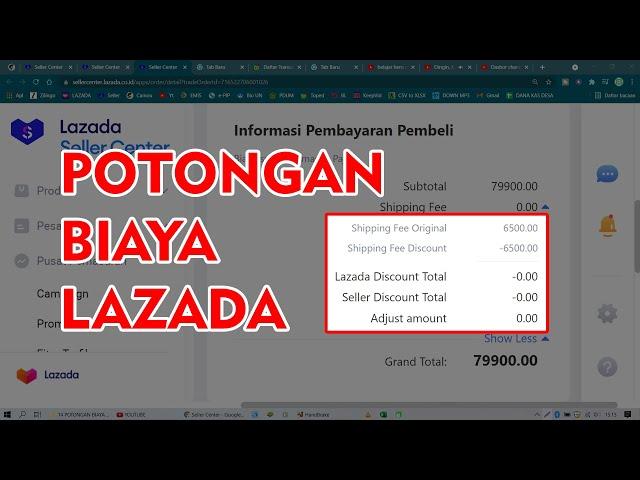 POTONGAN BIAYA PADA LAPORAN KEUANGAN LAZADA