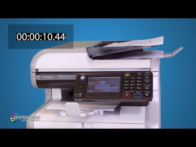 Ricoh SP-4510SF Mono Laser MFP Demonstration | printerbase.co.uk