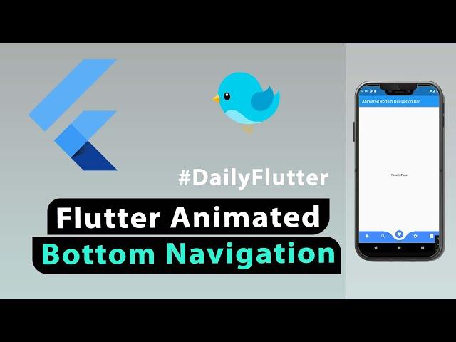 Flutter Animated Bottom Navigation Bar #DailyFlutter