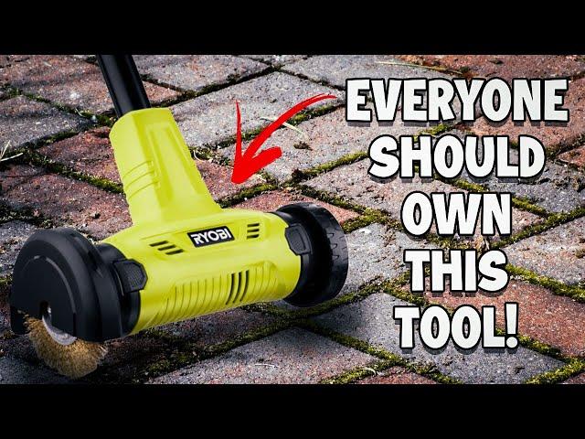 New Ryobi Wire Brush Patio Cleaner Tool is the reason why SO MANY are investing in Ryobi Tools