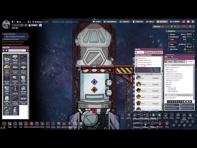 Tutorial on how to build a rocket in oxygen not included not a DLC version