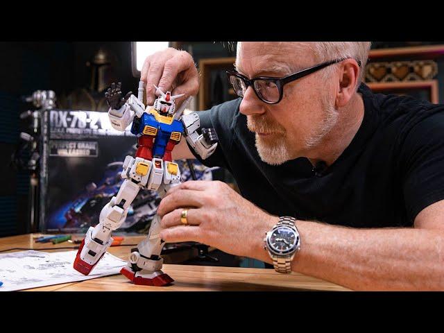 Adam Savage's First Gundam Build—RX-78-2 Perfect Grade Unleashed!