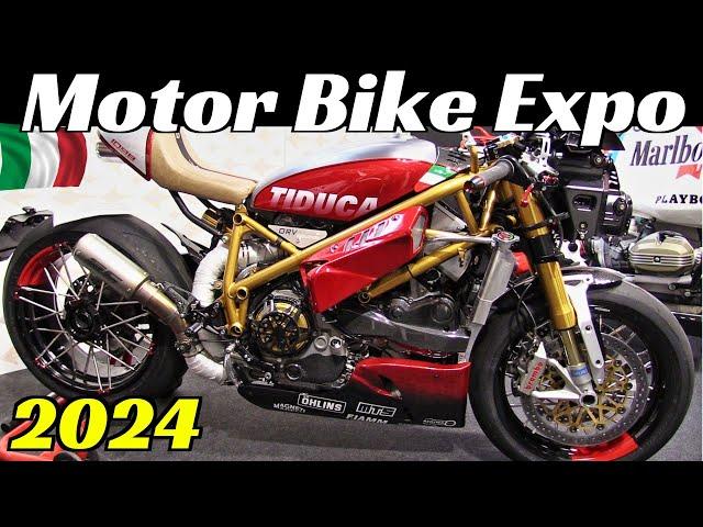 Motor Bike Expo 2024 [MBE] Highlights Part 1 - Verona, Italy - Customs, Choppers, Cafè-Racers & More