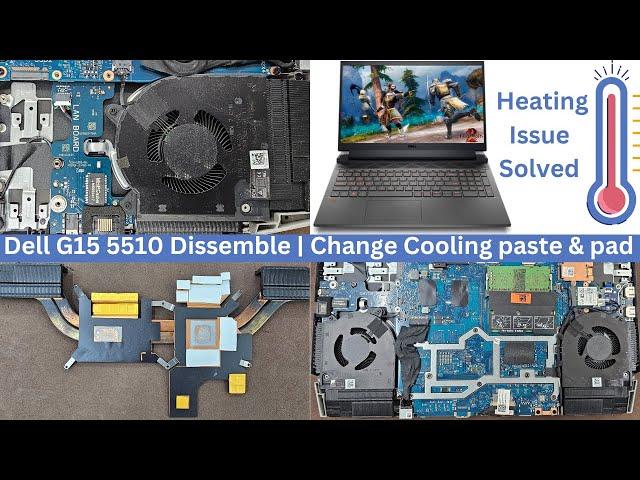 Dell Precision 5510, 5520 Disassembly, fan cleaning and thermal paste replacement
