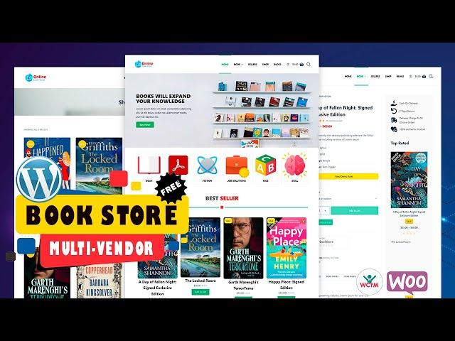How to create a Free Multivendor Online Book Store with Wordpress Woocommerce & WCFM plugin