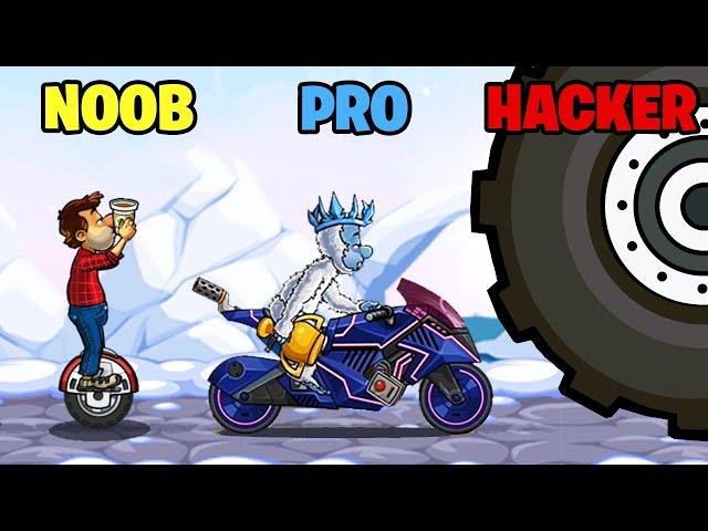 NOOB vs PRO vs HACKER - Hill Climb Racing 2