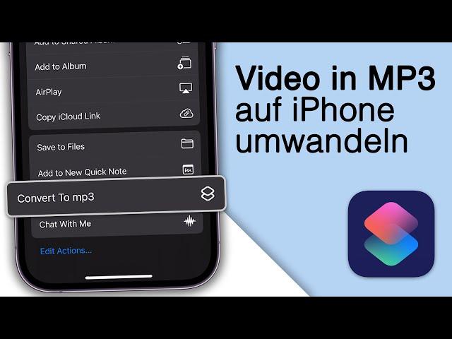 Video in Audio umwandeln auf dem iPhone! [mp4 zu mp3]