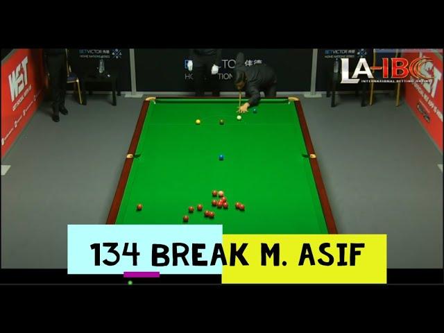 134 Break Muhammad Asif English Open 2022 Qualifier ​​Match 2 against Oliver Brown