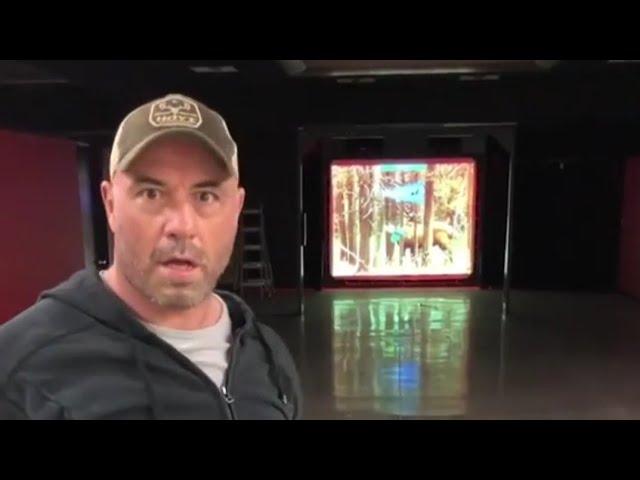 Joe Rogan impressed with his techno hunt bow hunting game.