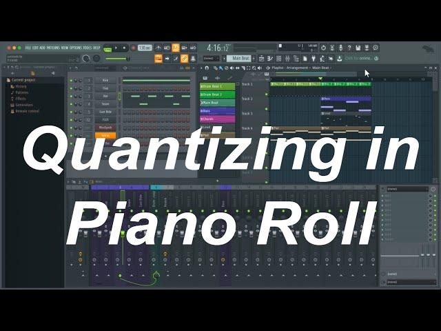 FL Studio: Quantizing in piano roll