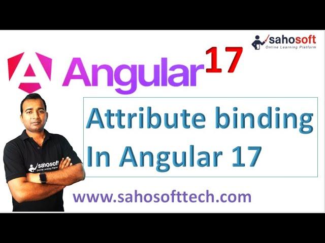 Attribute binding in Angular 17  | Data Binding | Angular 17 Tutorials in Hindi