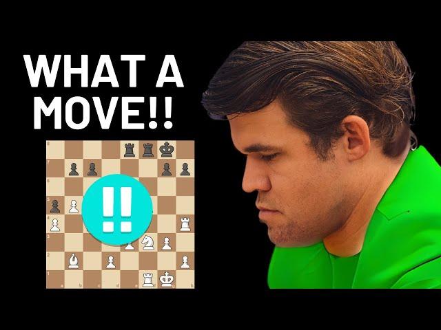 STUNNING Queen Sacrifice By Magnus Carlsen