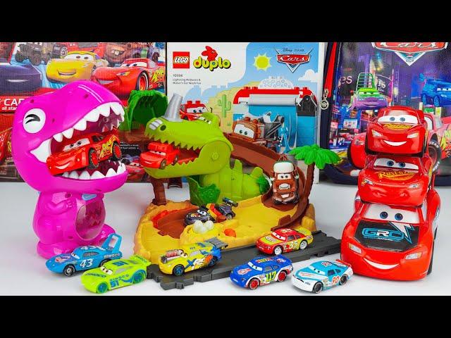 Disney Pixar Cars Unboxing Review | Disney and Pixar Cars on the Road Dino Playground Playset