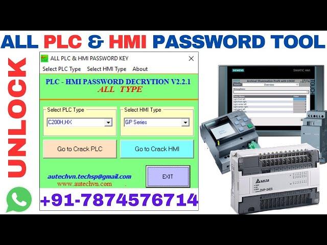 How to Crack Password PLC & HMI | Crack All PLC & HMI Password Tool