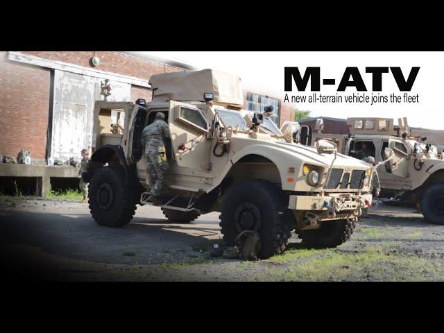 The M-ATV, a new all-terrain vehicle, joins the fleet