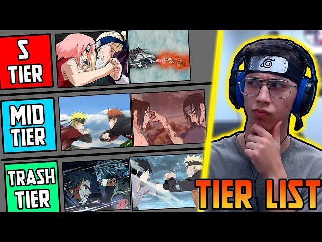 THE ULTIMATE NARUTO FIGHTS TIER LIST