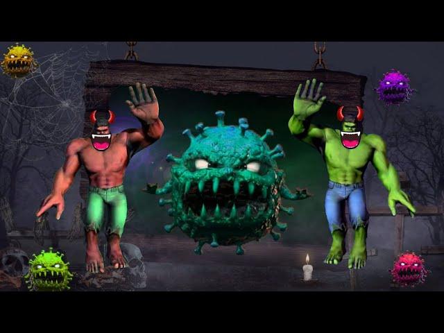 Wrong Heads Top Superheroesㅣ슈퍼히어로 그림자 맞추기 춤 댄스!ㅣ hulk vs virus dance  #hulk #dance #superheroes