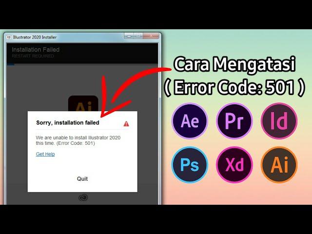 Fix Error Code 501 Adobe Illustrator | All Adobe