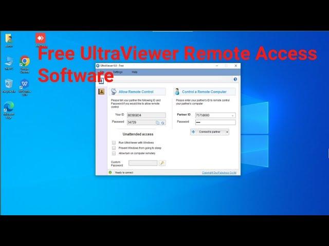 How to Download and Use UltraViewer & anydesk Remote Desktop access for Windows 10/11/7/8