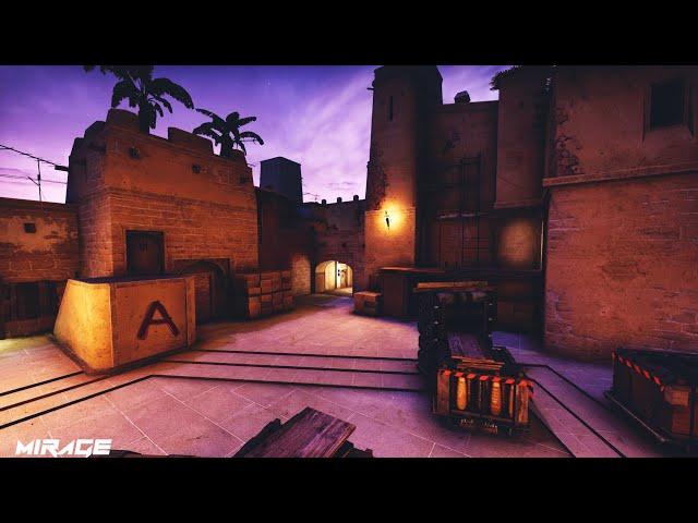 4k glock on pistol round in mirage cs:go | zeD #csgo