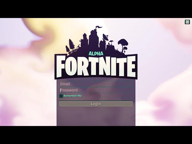 Logging into Fortnite Alpha in 2020 (Rare Test Version)