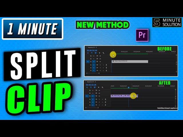 How to split clip in premiere pro 2024 | premiere pro split clip
