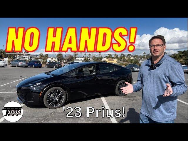 *No Hands!* 2023 Prius Perpendicular Park Feature!