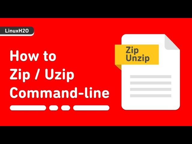 Linux commands to create and extract zip files