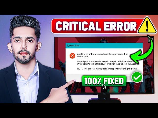 Fix VALORANT CRITICAL ERROR - A Critical Error Has Occurred (2024 Updated Way)