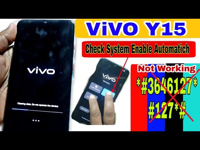 Vivo Y15 Pattern,Password Remove By Hard Reset | Vivo Y15 Ka Lock Kaise Tode 100% Ok | Nov 2022