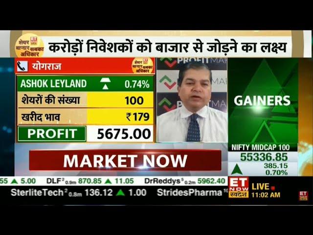 Avinash Gorakshakar, Director Research, Profitmart, on ET Now Swadesh | Stocks Analysis