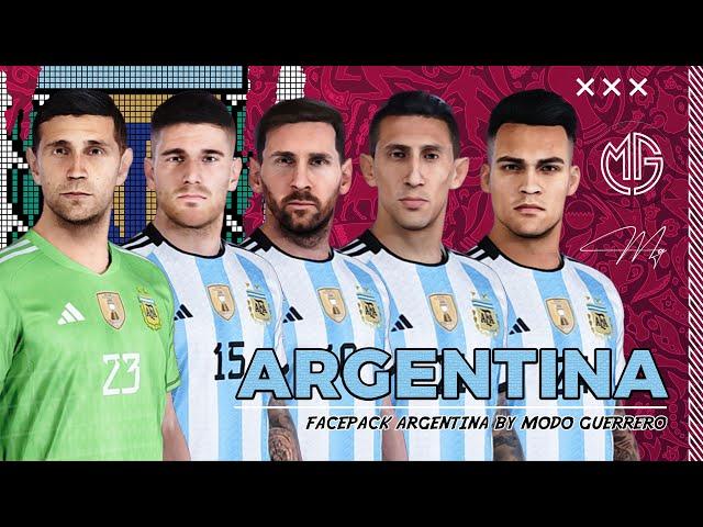 Facepack Argentina Pes 2021 World Cup Qatar 2022 | By Modo Guerrero