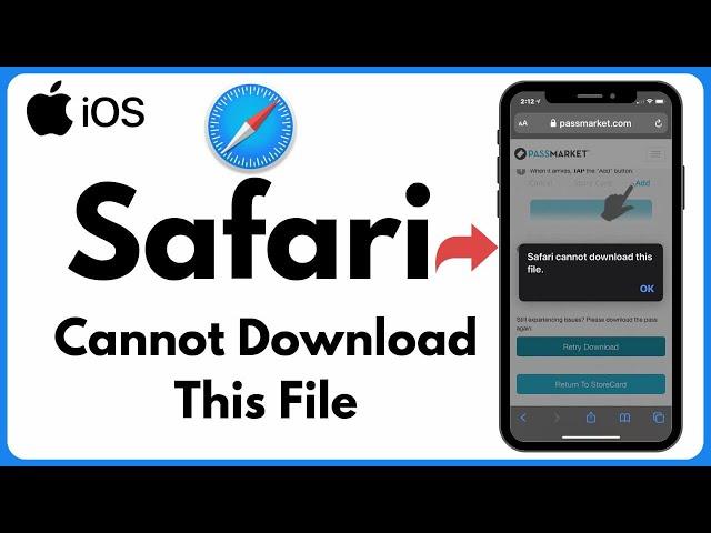 Safari: How to fix safari cannot download this file / Safari cannot download this file ipad (2024)