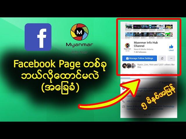 How to create Facebook Page (Step by Step Guide 2021) (Facebook Page ထောင်နည်း)