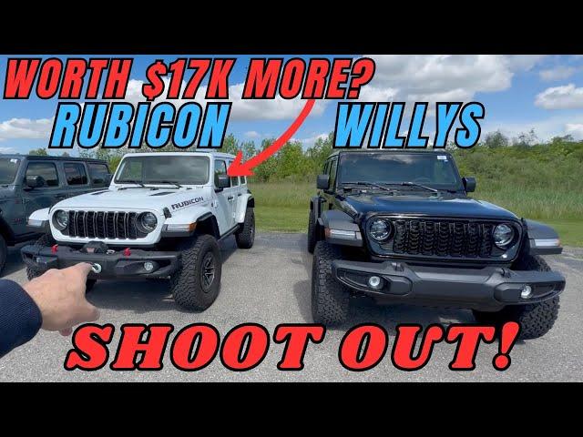 2024 Jeep Wrangler Willys Extreme vs 2024 Wrangler Rubicon X drive review and MPG loop comparison