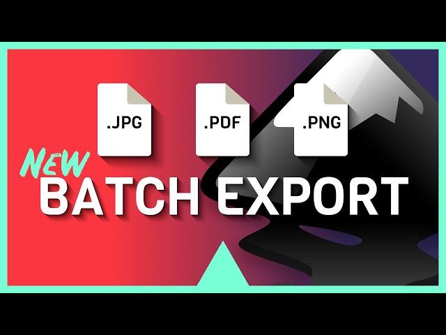 New Batch Export Feature in Inkscape + Export Dialogue Upgrades