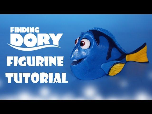 How To Make Dory Figurine Tutorial - Fondant Cake Topper