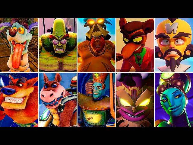 All Boss Fights (No Damage) PS5 Crash Bandicoot Games [4K 60FPS] No Commentary