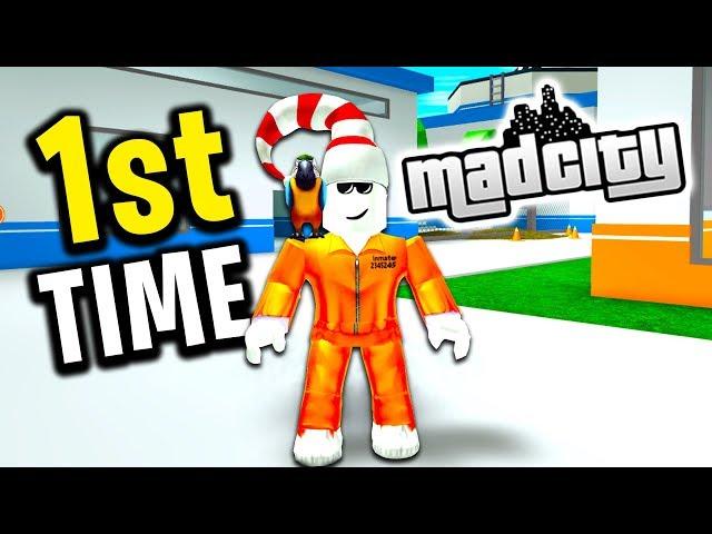 Playing For The First Time (Roblox Mad City)