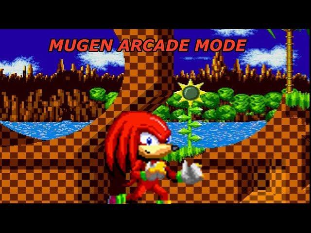 Mugen Arcade Mode with Knuckles by MUGEN Hunter Edited by Veanko