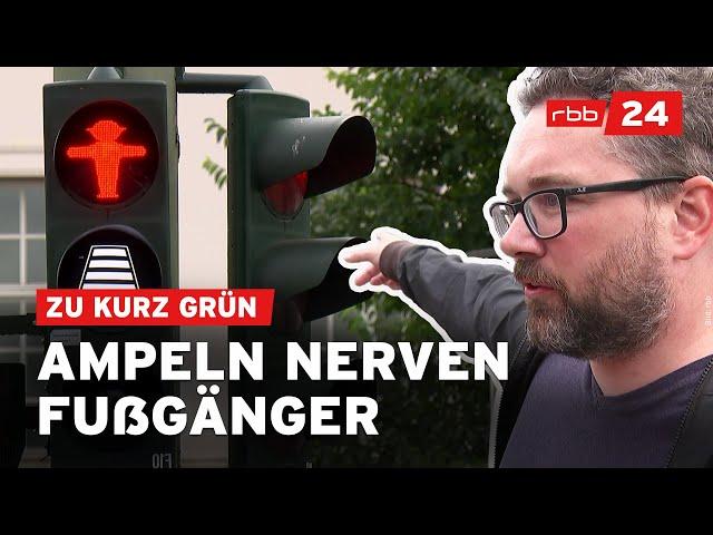 Berlin: Ist die Ampel-Taktung für Fußgänger zu kurz?