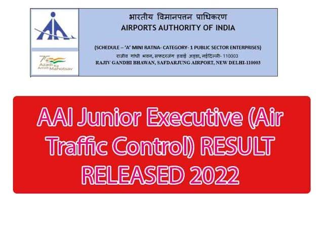 AAI Junior Executive (Air Traffic Control) Score Card 2022