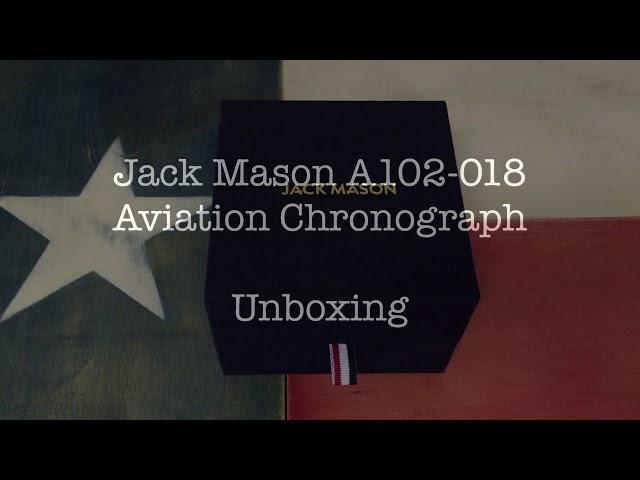 Jack Mason JM-102-018 Aviation Chronograph Unboxing