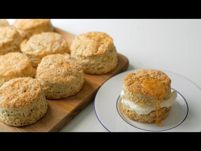 Crispy on the Outside, Soft and Fluffy Inside | Incredible Butter Scones Infused with Tea Leaves