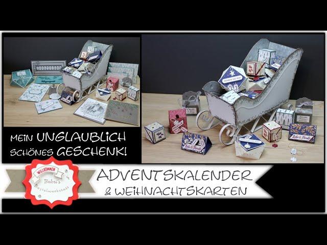 Adventskalender & Weihnachtskarten Ideen - tolle Boxen - Verpackung basteln - Stampin'Up! - Advent