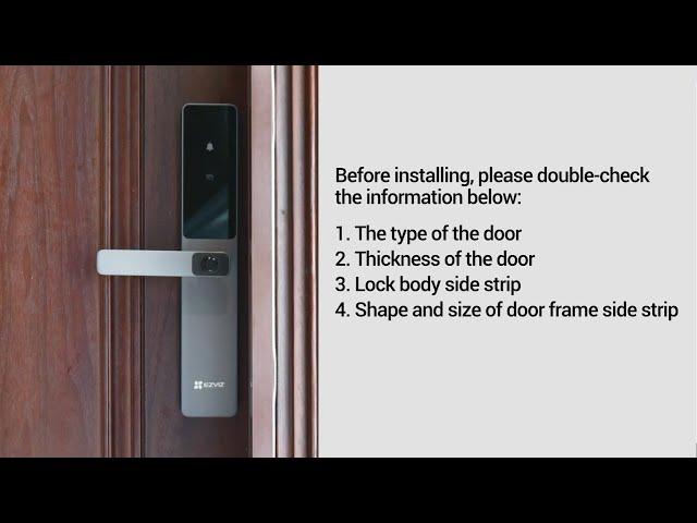 How to install EZVIZ Smart Lock DL05