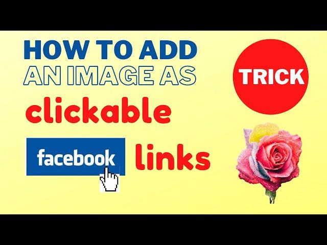 How to add an image as clickable website link to Facebook