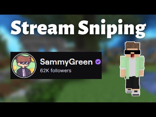 Stream Sniping SammyGreen (Obby Trapped)